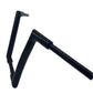 Fat Baggers Inc 1-1/2" EZ Install Flat Top Ape 1" Handlebar 12" Black 607012-B
