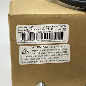 LA Choppers 2021-2022 FLH 15"-17" Ape Handlebar Cable Install Kit LA-8056KT2-16B