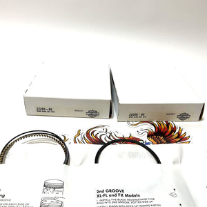 NOS Genuine Harley 1986 Up Sportster XL 2pk Sportster Piston Rings 22266-86