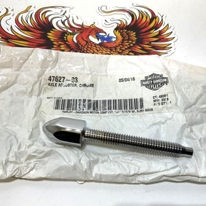 NEW Genuine Harley 2000-2007 Softail Chrome Axle Adjusting Screw 47627-03