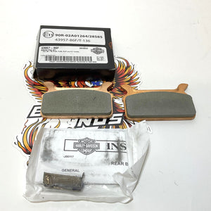 NOS Genuine Harley 1986-1999 Touring Rear Brake Pad Set 43957-86