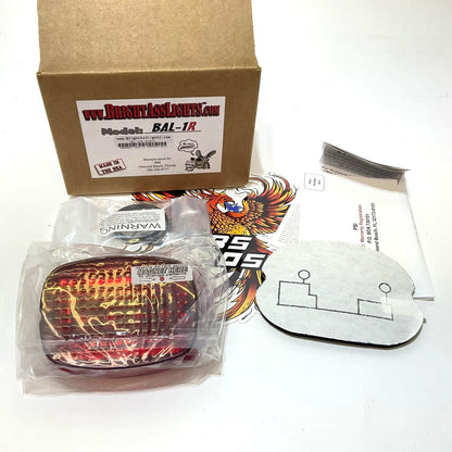 Bright Ass Lights Super LED Tail Light Harley Touring Dyna Softail XL BAL-1R
