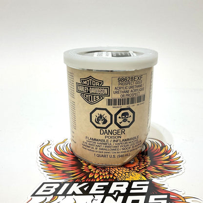 NEW Genuine Harley Prospect Gold Acrylic Urethane Quart 98628EXF