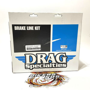 Drag Specialties 2008-2010 Softail Stainless Steel 43-5/8" Brake Line 1741-2945