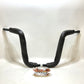 NEW Wild1 14" Ape Hanger Harley 1.25" Chubby TBW Black 1" Clamp Handlebar WO572B