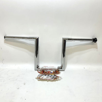 LA Choppers 10" Narrow Z Bar 1.25" Old School Ape 1" Handlebar Chrome LA-7307-10