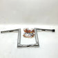 LA Choppers 10" Narrow Z Bar 1.25" Old School Ape 1" Handlebar Chrome LA-7307-10