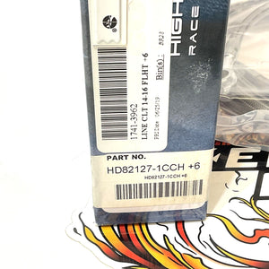 Goodridge 2014-2020 Touring 74" Hydraulic Clutch Line +6" Apes HD82127-1CCH+6