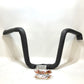 Khrome Werks 16" Harley 1.25" Fat Ape Hanger Black TBW 1" Clamp Handlebar 300833