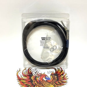 Drag Specialties 78-1/8" Hydraulic Clutch Line +8" Apes 2017-'20 FLTRX 0661-0030