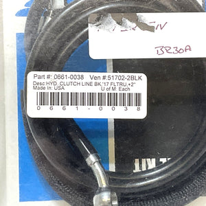 Drag Specialties 72-1/4" 2017-2019 FLTRU +2" Ape Hydraulic Clutch Line 0661-0038