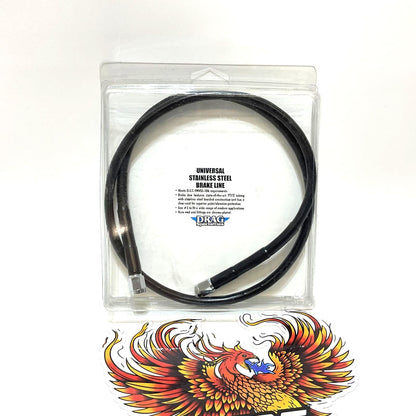 Drag Specialties 38" Universal Brake Line Black 1741-2721