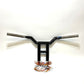 10" Tall Harley Road Glide TBW 1.25" T-bar Black Handlebars SF-3310AG