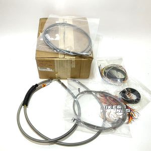 La Choppers Black Cable Ape Install 12"-14" Harley 2007-2011 Dyna LA-8210KT2A-13