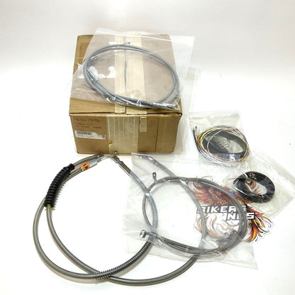 La Choppers Black Cable Ape Install 12"-14" Harley 2007-2011 Dyna LA-8210KT2A-13