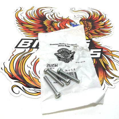 NOS Genuine Harley Shovelhead 4pc Switch Housing Screws 2695W