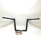Wild1 Harley 12" APE 1.25" Chubby Black Hooked 1" Clamp Handlebar WO582B