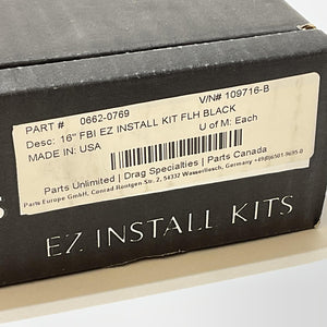 FBI 2008-2013 Touring Ape Cable Install Kit Hydraulic Clutch 16" Black 109716-B