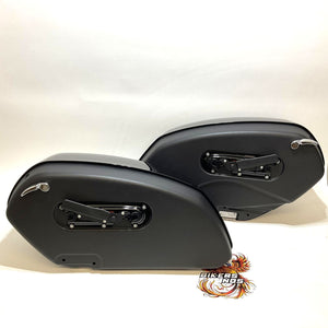 NOS Genuine Harley 2018-2024 Low Rider ST Vivid Black Saddlebag Kit 90202534DH