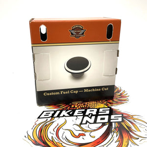 NOS Genuine Harley Softail Dyna Sportster Custom Black Fuel Cap 61100180