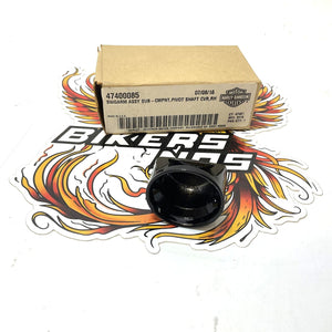 NOS Genuine Harley 2016-2017 Breakout Black Swingarm Shaft Nut Cover 47400085