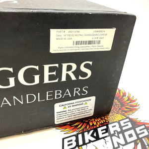 Fat Baggers 1-1/4" EZ Ape Hanger Handlebar 14" Chrome 2015-2025 FLTR 906014