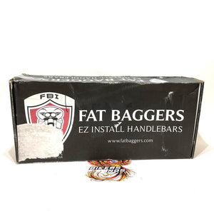 FBI 1-1/4" EZ Install Pointed Top Batwing Ape Handlebar 12" Chrome 906012