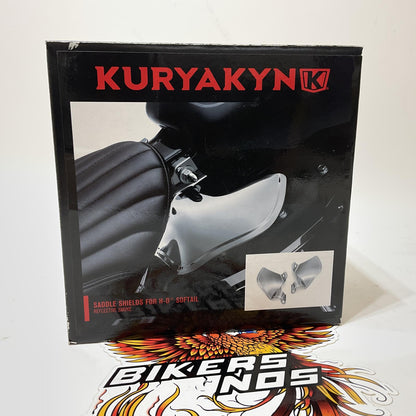 Kuryakyn Harley 2018 Up Softail Reflective Smoke Saddle Shields 5789 48-5142