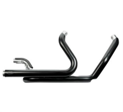 S&S Power Tune Dual Headers Black Ceramic 2017-2025 Harley Touring 550-0705