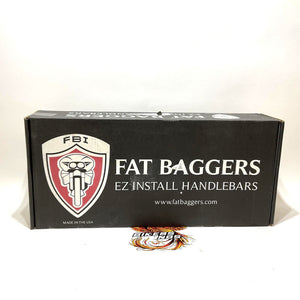 Fat Baggers Inc 1-1/2" Ape Handlebar EZ Install Pointed Top 12" Chrome 806012