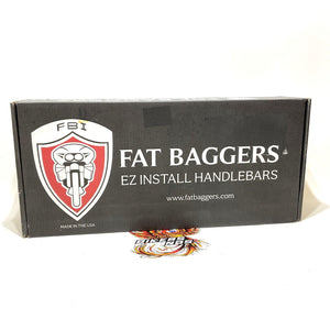 Fat Bagger Inc 1-1/4" 12" Ape Handlebar EZ Install Pointed Top 12" Chrome 905012