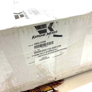 Khrome Werks Aggressor 2into2 Crossover Headers Chrome 2017-2025 Touring 200420