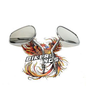 Genuine Harley 1982 Up Short Stem Teardrop Chrome Left Mirrors 91845-03 91840-03
