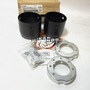 NOS Genuine Harley 2009-2016 Touring Satin Black Anodized 4" End Caps 65100028