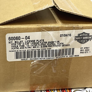 NOS Genuine Harley Touring Sportster Softail BILLET LICENSE PLATE FRAME 60060-04