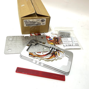 NOS Genuine Harley Touring Sportster Softail BILLET LICENSE PLATE FRAME 60060-04