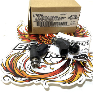 NOS Genuine Harley Set Hi-Flow Fuel Injectors Screamin Eagle Twin Cam 27400002