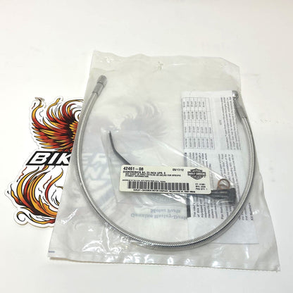 Genuine Harley 2008-2020 Touring Brake Line Diamondback 23" Upr O Dg 42461-09