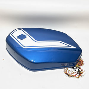 New Genuine Harley 2018 Up Softail Johnnie Blue Left Saddlebag Cover 90202613EXT