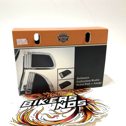Harley 2000-2016 Touring Defiance Brake Pedal Pad Black Machine Cut 50600186