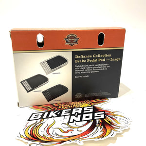 Harley 2000-2016 Touring Defiance Brake Pedal Pad Black Machine Cut 50600186