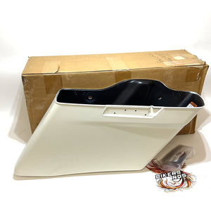 New Harley 2014-2025 Extended Right Saddlebag Bonneville Salt Denim 90201611EFW