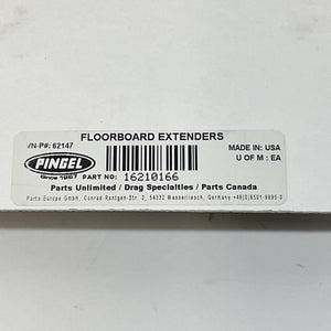 Pingel 2009-2025 Touring Driver Floorboard Spreaders 1-1/4" Black 1621-0166