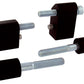 Pingel 2009-2025 Touring Driver Floorboard Spreaders 1-1/4" Black 1621-0166