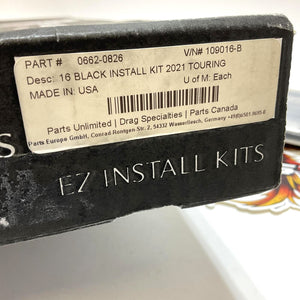FBI +8" Black Ape Handlebar Cable Extension Kit 2021-2023 Touring 109016-B