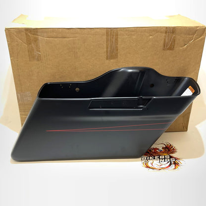 NOS Genuine Harley Right 2014-2025 Saddlebag Denim Black Red Pin 90201066DBN