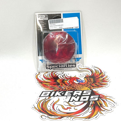 Drag Specialties 1999-2022 Harley Turn Signal Lens Red FL  2020-0639