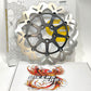 GBrakes 2000-2023 Harley Oversize Wave Front Brake Rotor 13" Black DF680CWSS-B