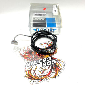 Drag Specialties +4" 68.5" Black Brake Line Front 2015-2022 Road Glide 1741-4506