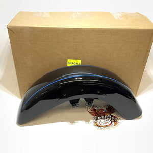 Harley 2014-2025 Touring Front Fender Peace Officer Vivid Black 58900475DUY